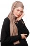 Asya - Hijab Pratico Viscosa Taupe Scuro