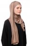 Asya - Hijab Pratico Viscosa Taupe Scuro
