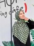 Atika - Hijab Fantasia Di Cotone Verde - Mirach