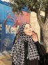 Atika - Hijab Fantasia Di Cotone Nero - Mirach