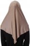 Ava - Hijab Al Amira Taupe Scuro One-Piece - Ecardin