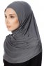 Ava - Hijab Al Amira Grigio Scuro One-Piece - Ecardin