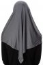 Ava - Hijab Al Amira Grigio Scuro One-Piece - Ecardin