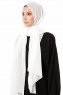 Ayla - Hijab Chiffon Bianco Sporco