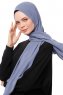Aylin - Hijab Medine Silk Indaco - Gülsoy