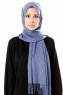 Aysel - Hijab Pashmina Mare Blu - Gülsoy