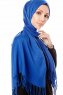 Aysel - Hijab Pashmina Blu Scuro - Gülsoy