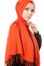 Aysel - Hijab Pashmina Rosso Mattone - Gülsoy