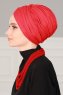 Fiona - Turbante Di Cotone Rosso - Ayse Turban