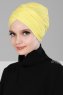 Fiona - Turbante Di Cotone Giallo - Ayse Turban