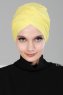 Fiona - Turbante Di Cotone Giallo - Ayse Turban
