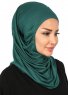 Wilda - Hijab Di Cotone Verde Scuro