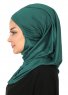 Wilda - Hijab Di Cotone Verde Scuro