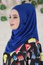 Wilda - Hijab Di Cotone Blu