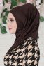 Wilda - Hijab Di Cotone Marrone