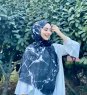 Benazir - Hijab Fantasia Di Cotone Nero