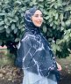 Benazir - Hijab Fantasia Di Cotone Nero