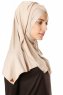 Betul - Taupe Chiaro 1X Jersey Hijab - Ecardin