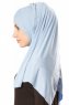 Betul - Azzurro 1X Jersey Hijab - Ecardin