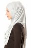 Betul - Grigio Chiaro 1X Jersey Hijab - Ecardin