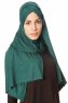 Betul - Verde Scuro 1X Jersey Hijab - Ecardin