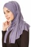 Betul - Viola Scuro 1X Jersey Hijab - Ecardin