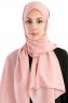 Burcu Gammelrosa Chiffon Hijab Sjal Madame Polo 130031-1