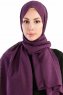 Burcu Lila Chiffon Hijab Sjal Madame Polo 130030-1