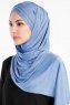 Cansu Indigo 3X Jersey Hijab Sjal Ecardin 200941-2