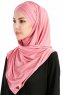 Cansu Mörkrosa 3X Jersey Hijab Sjal Ecardin 200947-2