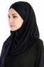 Cansu Svart 3X Jersey Hijab Sjal 200901-2