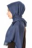 Caria - Hijab Blu Navy - Madame Polo