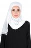 Carin - Hijab Chiffon Pratico Bianco Sporco