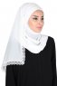 Carin - Hijab Chiffon Pratico Bianco Sporco