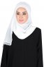 Carin - Hijab Chiffon Pratico Bianco Sporco
