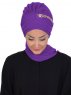Carmen Lila Instant One-Piece Praktisk Hijab Ayse Turban 325420-2