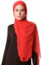 Derya - Hijab Pratico Chiffon Lampone
