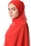 Derya - Hijab Pratico Chiffon Lampone