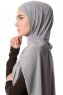 Derya - Hijab Pratico Chiffon Grigio Scuro