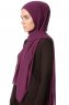 Derya - Hijab Pratico Chiffon Viola Scuro