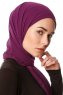 Derya - Hijab Pratico Chiffon Viola Scuro