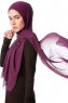 Derya - Hijab Pratico Chiffon Viola Scuro
