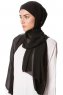 Derya - Hijab Pratico Chiffon Nero