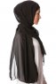 Derya - Hijab Pratico Chiffon Nero