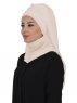Diana Beige Praktisk Hijab Ayse Turban 326211-2