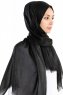 Dilsad Svart Hijab Sjal Madame Polo 130016-4