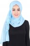 Disa - Hijab Chiffon Pratico Azzurro