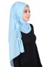 Disa - Hijab Chiffon Pratico Azzurro