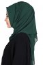 Disa - Hijab Chiffon Pratico Verde Scuro
