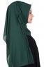 Disa - Hijab Chiffon Pratico Verde Scuro